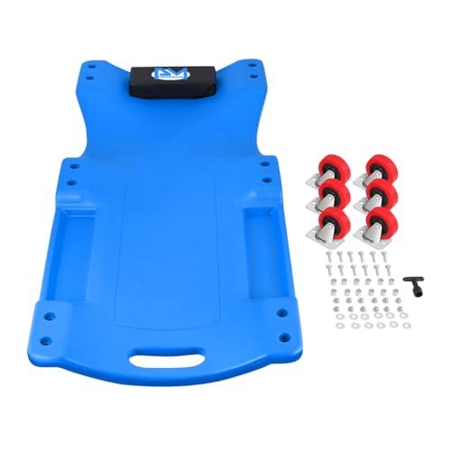 PM PERFORMOTOR 36" L X 17" W x 4.25" H Vehicle Repair Low Profile Automotive Creeper w/Padded Headrest, Blue, PM-TOL-CPC36-BL - color: Blue, size: 36 Inches