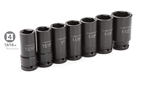 TEKTON 3/4 Inch Drive Impact Socket Set, 7-Piece | 4890 - size: 7-Piece (13/16 - 1-1/2 in.)