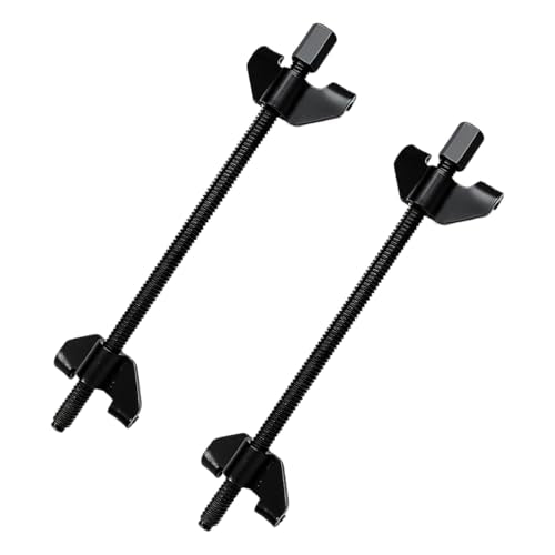 2PCS 14" Coil Spring Compressor Tool, Heavy Duty Auto Suspension Strut Installer Accessories, Universal Macpherson Coil Spring Compressor Kit with 2 Steel Jaws (Black)