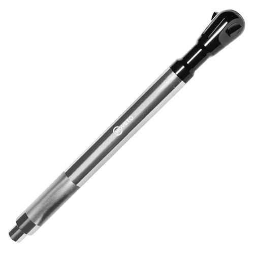 1/2 Inch Offset Extension Wrench Impact Ratchet, 120Nm Impact Ready Electric Extension Wrench with 42T Precision Gear, 430mm Ratchet Extension for Narrow Auto Repair Working Environments - color: 430mm-silvery