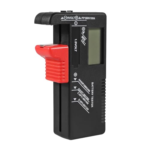 Universal Digital Battery Tester Household AAA AA C D 9V 1.5V Button Cell Checker Battery Voltage Meter with LCD Display - color: BT-168D