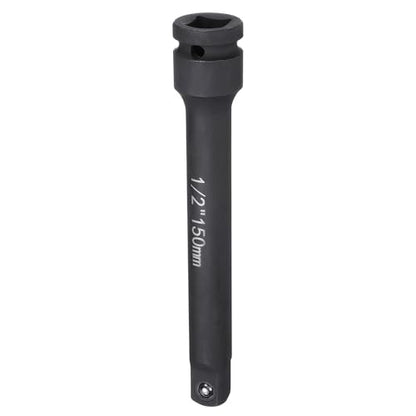 HARFINGTON Impact Socket Extension Bar 1/2" Square Drive 6" Long CR-V Steel Extension Rod Ratchet Wrench Driver Adapter for Axle Nut Sockets, Black - size: 1/2" Square Drive 6" Long