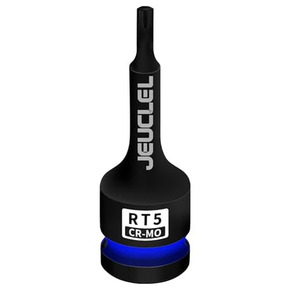 RT5 Spline Bit Socket, 1/2" Drive Spline Hex 6 Point Impact Socket | 3-Inch, Cr-Mo Steel, Lengthen Screwdriver Adapter for Electric Ratchet Wrenches, Fastening Screws, Socket Wrench, Head Drill - size: RT5