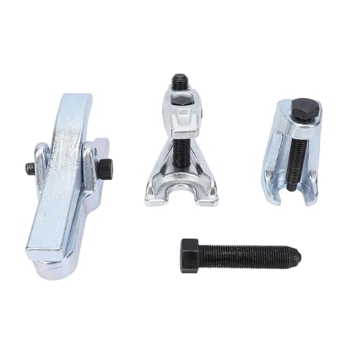 Alomejor Ball Joint Separator Set, Steel Ball Joint Puller Removal Tool Kit, 3 Piece Press Style and Tapered Puller, 20mm to 50mm Adjustable for Front Wheel Drive Suspension Repair
