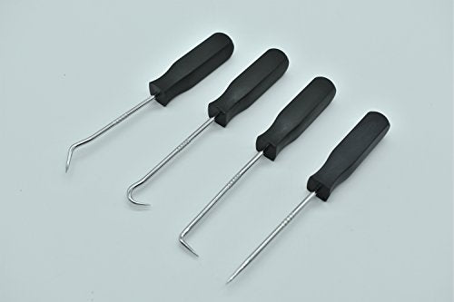 4Pcs Mini Precision Pick Hook Set O Ring Oil Seal Gasket Puller Remover Tool, Hook and Pick set