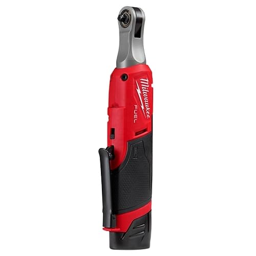 Milwaukee 2566-22 M12 FUEL Brushless Lithium-Ion 1/4 in. Cordless High Speed Ratchet Kit with 2 Batteries (2 Ah)