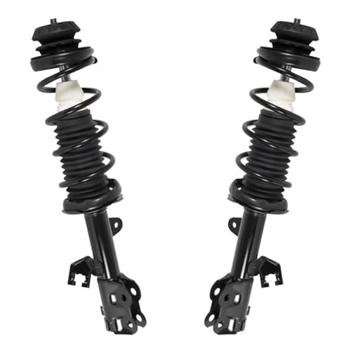Detroit Axle - Struts Shocks Kit for 2012-2019 Nissan Versa Note, 2 Front Struts with Coil Springs 2 Rear Shock Absorbers 2013 2014 2015 2016 2017 2018 Replacement Suspension Kit - size: 4AQ54618/ strut shock kit