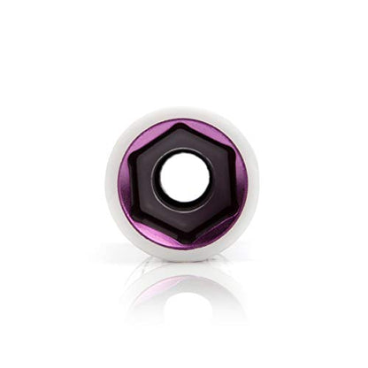 Steelman 13/16-inch Sleeved Socket, Wheel and Lug Nut Protector Polyethylene Sleeve and Insert, Non-Marring, Long, 6-Point, 1/2-inch Drive - size: 13/16" Purple