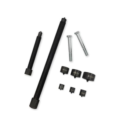 522 Large Gear and Pulley Puller + 7393 Gear and Pulley Puller with 5-1/2" Long Forcing Screw + 8056 Shaft Protectors Set for Timing Gears and Fan Pulleys