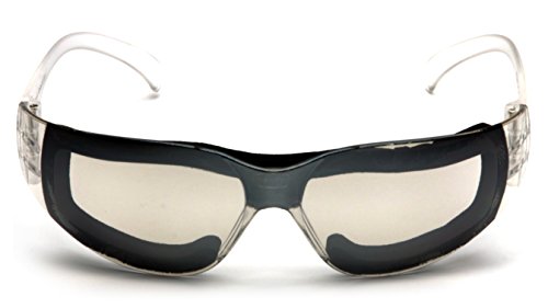 Pyramex Intruder Safety Eyewear Clear Frame Full Foam Padding Clear Anti-Fog Lens - color: I/O Anti-fog Lens/ Clear Frame, style: Full Foam Padding