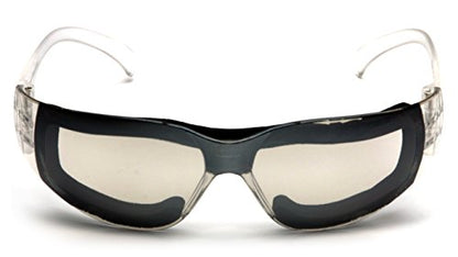 Pyramex Intruder Safety Eyewear Clear Frame Full Foam Padding Clear Anti-Fog Lens - color: I/O Anti-fog Lens/ Clear Frame, style: Full Foam Padding