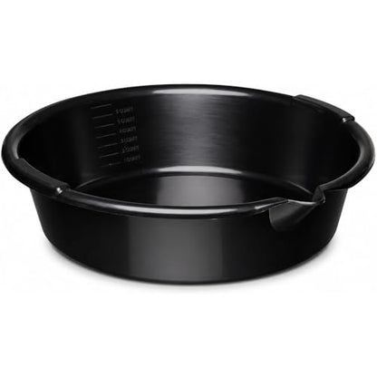 Automotive Drain Pan, 7-Quart, with Built-in Measurement Scale and Pour Spout, for Cars, Trucks, and Garage Use