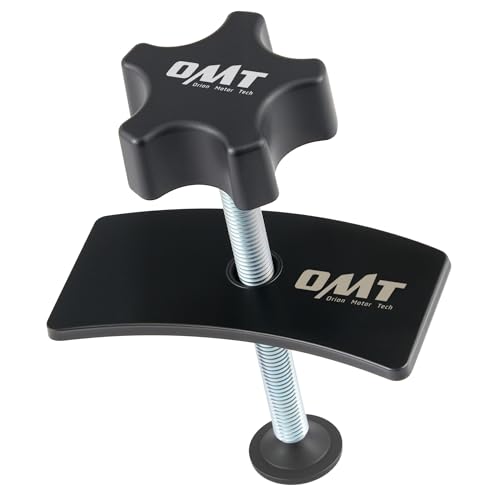 OMT Auto Brake Caliper Compressor, Universal Inner Pad Spreader Tool, Black | Solid Steel Build; 0.4" Threaded Rod for Fast Piston Reset; Ergonomic Knob; Fits Cars and Light Trucks; Anti Rust Finish