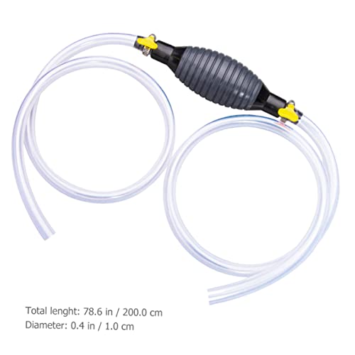 Manual Oil Transfer Pump Kit Hand Hose for Fuel Water Durable Reusable Design Excellent Suction for Cars Outdoor Use Lightweight Portable Siphon Tool