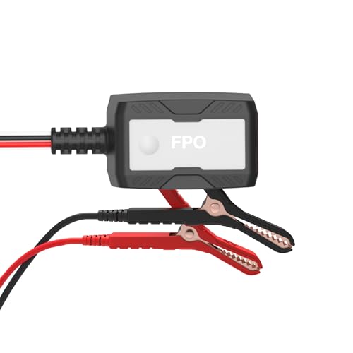 Type S 1A Smart Battery Charger & Maintainer, 6V & 12V Fully Automatic Trickle Charger, Low-Voltage Recovery, Auto-Voltage Detection, Sulfation Prevention – for Cars, Motorcycles, ATVs, Boats & More - size: 1A