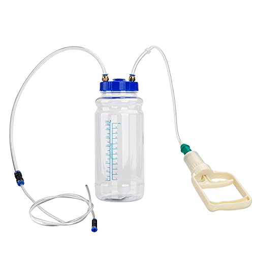 Manual Oil Extractor Pump 2L Hand Operated Vacuum Fluid Extractor for Engine Oil Transmission Fluid Easy One Person Automotive Maintenance Tool Universal Transfer Pump