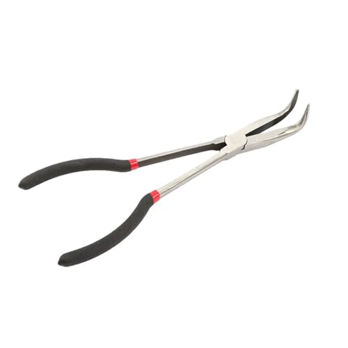 Long Reach Needle Nose Pliers，Extra Long Needle Nose Pliers, 90-Degree Bent Nose Pliers for Hard to Reach Narrow Spaces