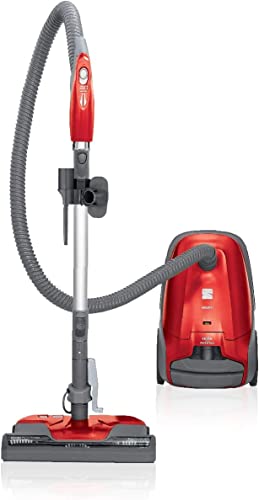 Kenmore 81414 400 Series Pet Friendly Lightweight Bagged Canister Vacuum with Extended Telescoping Wand, HEPA, Retractable Cord, and 4 Cleaning Tools-Red - color: Red