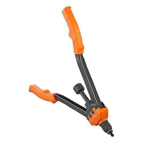 VEVOR 16" Rivet Nut Tool, Labor-Saving Rivnut Tool Kit with 13PCS Metric & SAE Mandrels, 186PCS Rivet Nuts,M3, M4, M5, M6, M8, M10, M12, 1/4-20, 5/16-18, 3/8-16,1/2-13, 8-32, 10-24 with Carrying Case - size: 16", style: RIVET NUT TOOL