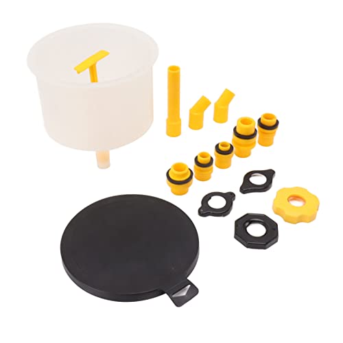 Coolant Fill Kit, 15PCS No Spill Radiator Coolant Filling Funnel with Switch & Extension Rod, Universal Spill Proof Funnel Kit, Ideal for Most Cars