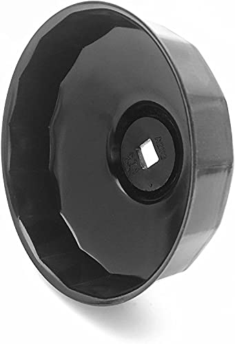 CTA Tools A262 Cap-Type Oil Filter Wrench - 100mm x 15 Flute - Professional Grade, Black Finish, Precision-Stamped, Deep-Reach, 3/8-Inch Drive, Oil Filter Wrench - size: 100mm x 15 Flute