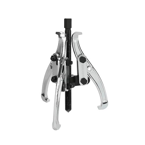 DURATECH 8-Inch 3-Jaw Gear Puller, Assembly Required, CR-V Steel | Black Phosphated, Anit-Slip, Corrosion Resistance, for Narrow Spaces, Bearing Puller, for Gears, Pulleys, Bearings, Flywheels - size: 8-Inch (assembly required)