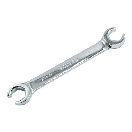 uxcell Repair Tools Auto Anti-Slip Double Ended Flare Nut Wrench 22mm x 24mm