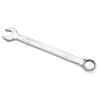 Jetech 36mm Combination Wrench, Metric 12-Point Chrome Vanadium Steel Spanner, Industrial Grade with 15-Degree Offset, Sand Blasted Finish, Heat-Treated Forged Tool - size: 36mm