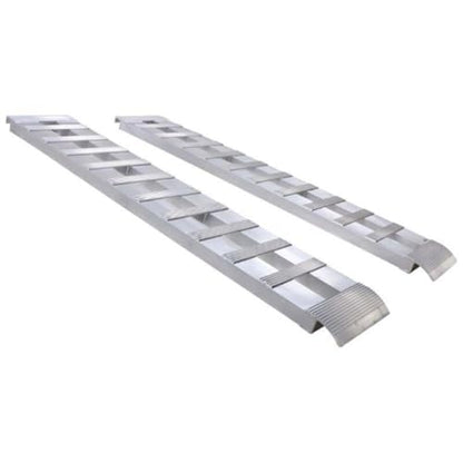 GEN-Y Hitch Heavy Duty Aluminum Loading Ramps - Set of 2, 14 Feet Long x 15 Inches Wide, 8000 LBS Capacity, Hybrid Hook and Plate Ends, Serrated Cross Rungs for Maximum Traction - size: 14'