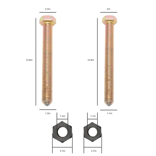 78834 New Upgraded Wheel Hub Removal Tool, Wheel Bearing Removal Tool for All Automotive Wheels with 2 Press Feet, 2 M12 Nuts and Bolts, 2 M14 Nuts and Bolts