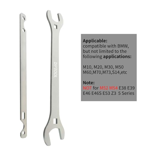 DPTOOL 32mm 36mm Automotive Fan Clutch Nut Wrench Water Pump Pulley Holder | Water Pump Pulley Removal Tool Compatible with BMW Replace 115030 115050 3312 - size: 32mm 36mm