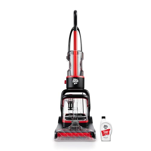 Dirt Devil Full Size Carpet Cleaner Machine for Carpet and Upholstery, Deep Cleaning Carpet Shampooer Machine with Two Cleaning Modes, Pair with Dirt Devil Carpet Cleaner Solution - style: Carpet Washer