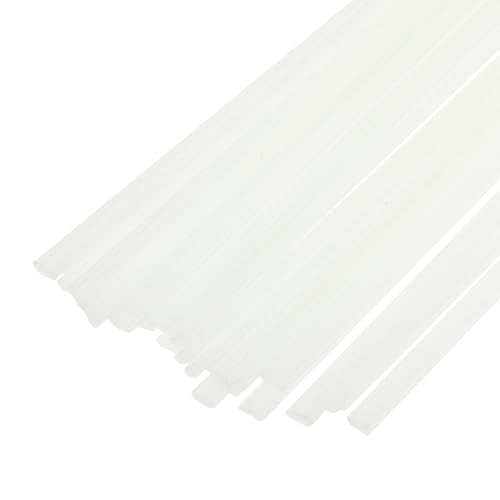 MECCANIXITY 20pcs 20 Inch Plastic Welding Rods ABS Welding Strips Welder Rods for Plastic Welder, Car Bumper, Kayak Repair, White - color: White, size: 20 Inch