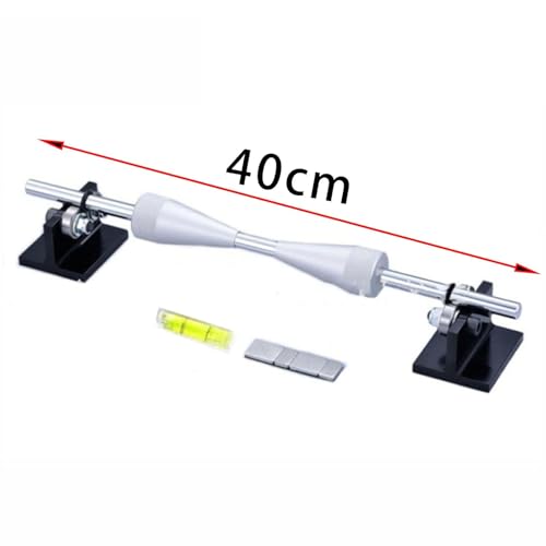 Motorcycle Wheel Balancer and Truing Stand, 15.75 in Aluminum Alloy, Portable Balancing Tool with Leveling Bubble