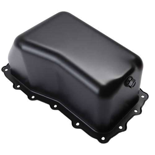 Oil Pan w/Drain Plug, Engine Oil Pan for Jeep Wrangler 2007-2011 | V6 3.8L, 264-468, 264468, 4666153AC, CRP44A - size: for Wrangler 2007-2011 V6 3.8L