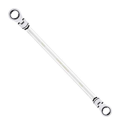 BULLTOOLS Flex-Head Extra Long Ratcheting Wrenches Double Box End Chrome Vanadium Steel 72-Tooth Wrench with Metric 16 mm x 18 mm - size: 16mmx18mm