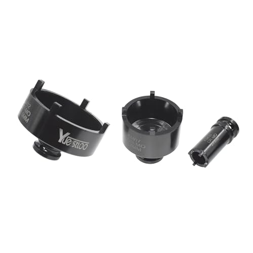 13 PCS Spindle Nuts Socket Kit Ball Joints Axle Locknut Remove Install Locking Hub Socket for KM Groove Nuts, Compatible with GM, Ford, GMC and Dodge, 4 Teeth Exterior with 1/2'' Drive