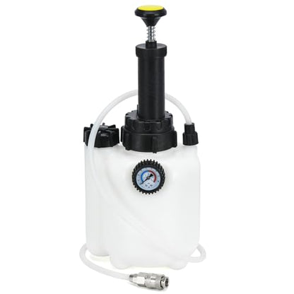 Upgrade 3L Manual Brake Bleeder Kit with 1L Brake Bleed Bottle and 1 Universal Master Cylinder Adapters,Professional Brake Bleeder Fluid Pump Kit Suitable for Most Brake Mast Cylinder Reservoirs - size: 3L+universal adapters