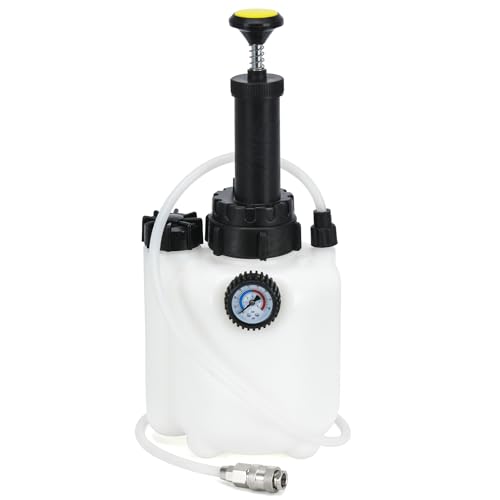 Upgrade 3L Manual Brake Bleeder Kit with 1L Brake Bleed Bottle and 1 Universal Master Cylinder Adapters,Professional Brake Bleeder Fluid Pump Kit Suitable for Most Brake Mast Cylinder Reservoirs - size: 3L+universal adapters