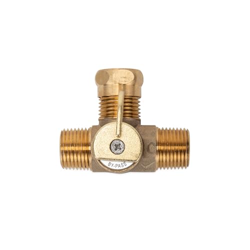 Camco Permanent Pump Converter Winterizing Kit- Allows You to Use Boat/RV Water Pump to Fill Pipes With Antifreeze - CSA Low Lead Content Certified (36543) | Circulates antifreeze through plumbing via water pump, brass 3-way valve, siphon tube, fits 1/2-1