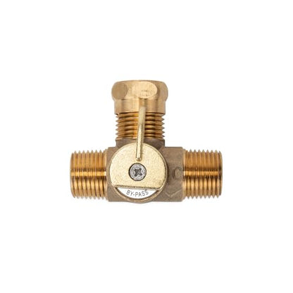 Camco Permanent Pump Converter Winterizing Kit- Allows You to Use Boat/RV Water Pump to Fill Pipes With Antifreeze - CSA Low Lead Content Certified (36543) | Circulates antifreeze through plumbing via water pump, brass 3-way valve, siphon tube, fits 1/2-1