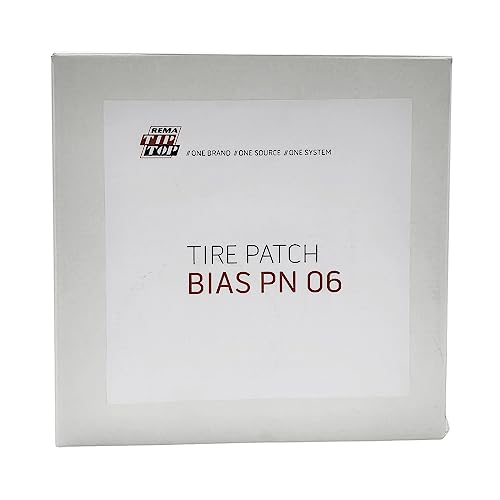 Rema TIP TOP PN-6 Premium Bias Tire Repair Patches, 9-1/4 inch 6-Ply Vulcanizing Patches with Blue Bonding Layer, 10 Count
