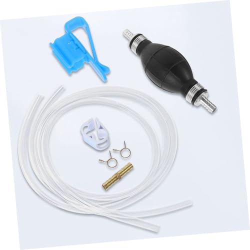 Manual Gasoline Transfer Pump Kit Siphon Hose for Fuel Oil Gasoline Extraction PVC Plastic Hand Siphon Pump for Cars Motorcycles