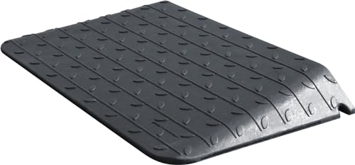 Heavy-Duty Rubber Threshold Ramps with Non-Slip Surface, 1" - 4" Rise Curb Ramps for Wheelchair Scooter Car Entrance Doorway, Loading Ramps Rated 20000Lbs Load Capacity (3.5" Rise) - size: 3.5" Rise
