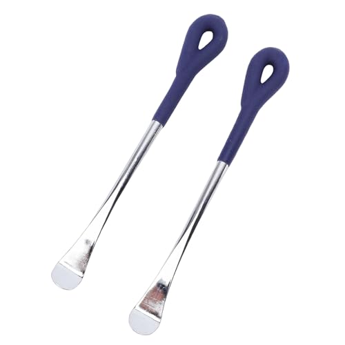 2pcs Tire Spoon Levers, Heavy Duty 10inch Motorcycle Tire Changer Tool Carbon Steel Iron Spoon Set with Shape Design, for Motorcycle Replacement