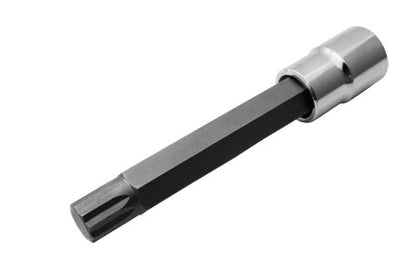 CTA Tools 4710 10-Point Lug Nut Bit Socket, 14mm, 1/2" Drive, 5" Long Tuner Lug Nut Socket with 13.75mm Point-to-Point Fitment