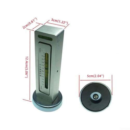 Car Wheel Alignment Magnetic Level Gauge for Camber and Caster Adjustment Plastic Construction 3x2x12.4 cm