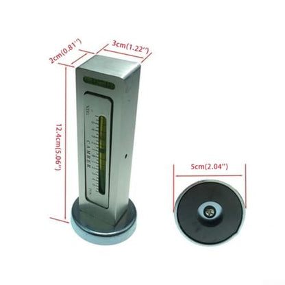 Car Wheel Alignment Magnetic Level Gauge for Camber and Caster Adjustment Plastic Construction 3x2x12.4 cm