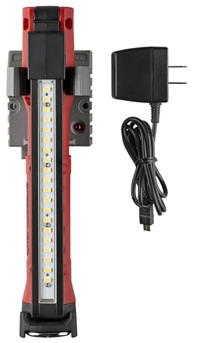 Streamlight 76801 Stinger Switchblade 800-Lumen Rechargeable Compact Multi-Function LED Work Light with Color-Rite Technology and AC Charger, Red - size: Stinger 7.2" Light Bar, style: 120V AC Charger/Holder