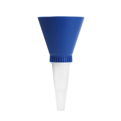 Universal Engine Oil Funnel, Oil Fill Funnel No-Spill Tool Screws Directly INTO Filler Fast Easy Oil Change Compatible with Most Models